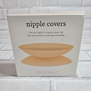 VOCH GALA Nipple Covers 2 Pairs-Seamless and Sheer Adhesive Silicone Size D+